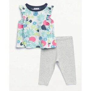Splendid Garden Party Tank & Leggings Set ~ Infant‎ Baby Girl 6-12M (MSRP $48)